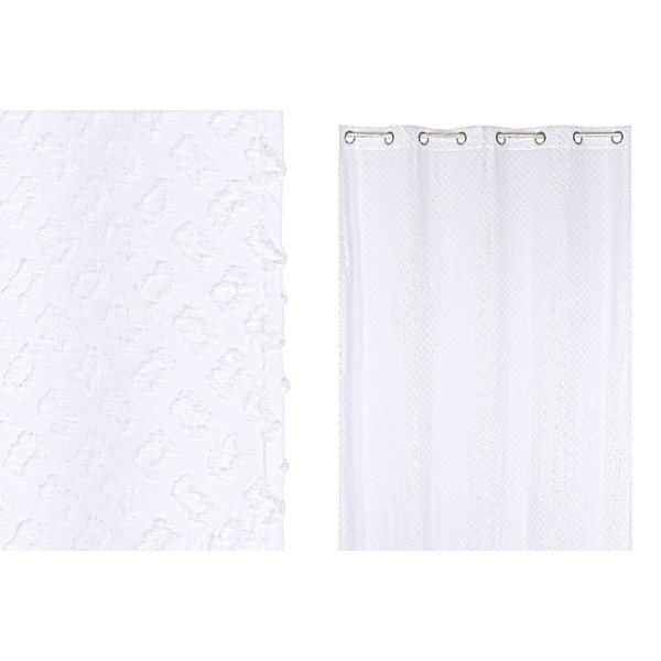 Verho Home ESPRIT Valkoinen 140 x 260 x 260 cm Koruompelu