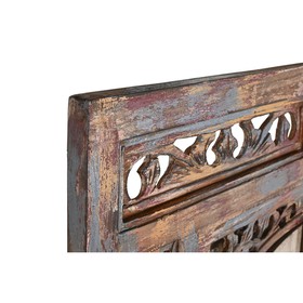 Wall mirror Home ESPRIT Blue Wood 90 x 4 x 180 cm