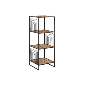 Plaukti Home ESPRIT Melns Metāls Šķiedra 35 x 35 x 98 cm