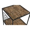 Hyllyt Home ESPRIT Musta Metalli Kuitu 35 x 35 x 98 cm