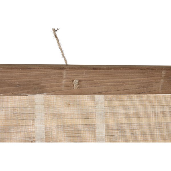 Sienų dekoracija Home ESPRIT Juoda Natūralus Pasaulio žemėlapis 149 x 2 x 105 cm