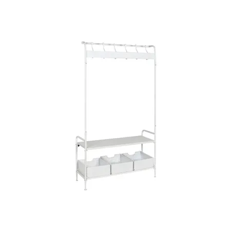 Paltai su lentyna Home ESPRIT Balta Metalinis Loft 110 x 36 x 186 cm