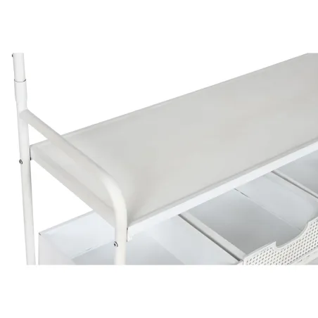 Paltai su lentyna Home ESPRIT Balta Metalinis Loft 110 x 36 x 186 cm