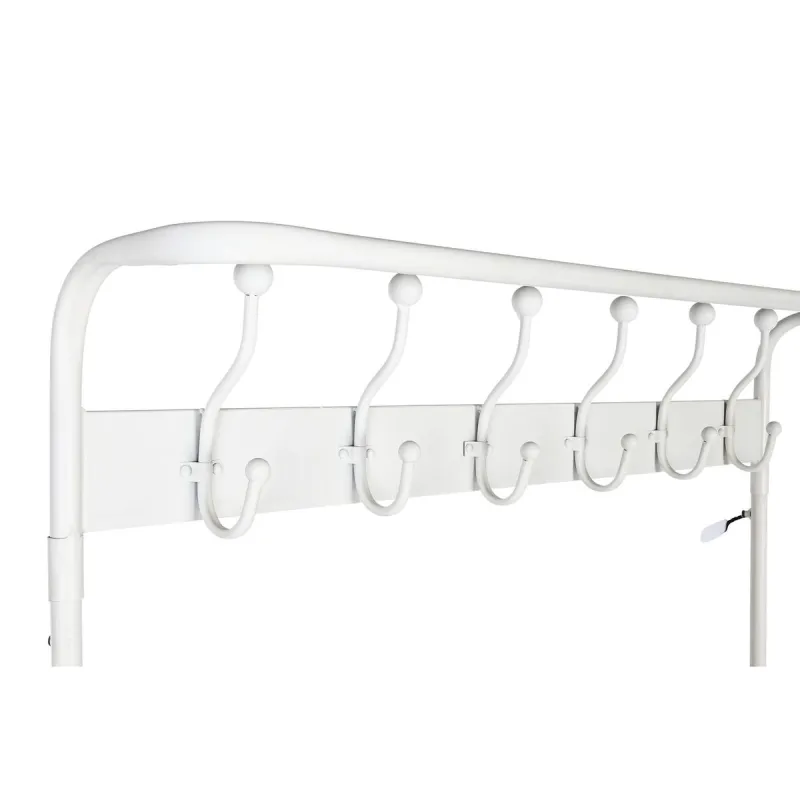 Paltai su lentyna Home ESPRIT Balta Metalinis Loft 110 x 36 x 186 cm