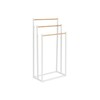 Free-Standing Towel Rack Home ESPRIT White Natural Metal Bamboo 45 x 22 x 85 cm