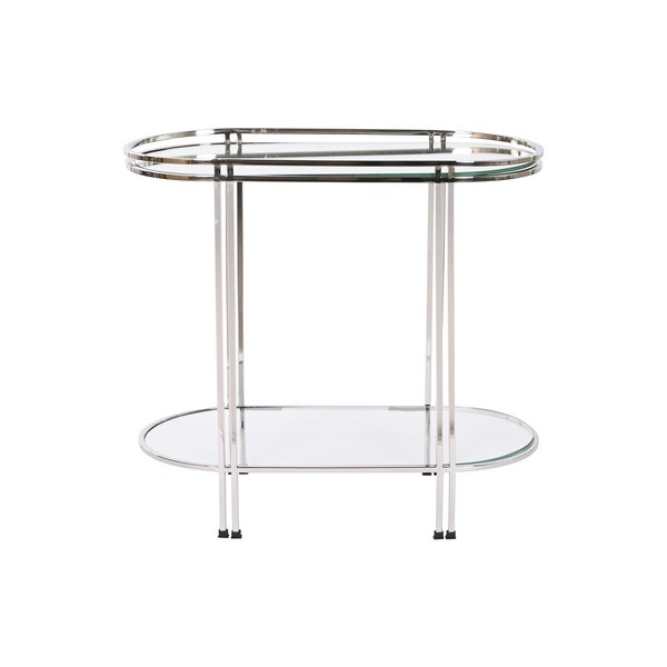 Mazs galdiņš Home ESPRIT Sudrabains Tērauds spogulis 70 x 35 x 63 cm