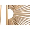 Wall Decoration Home ESPRIT Golden Natural 50 x 2 x 100 cm (2 Pieces)
