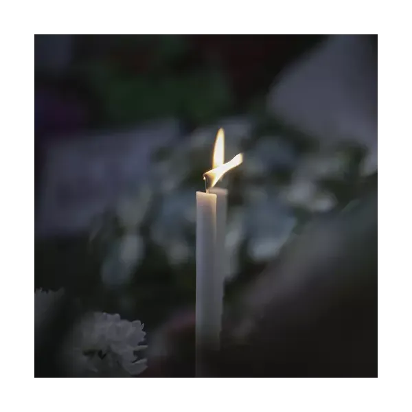 White taper candle - set of 40
