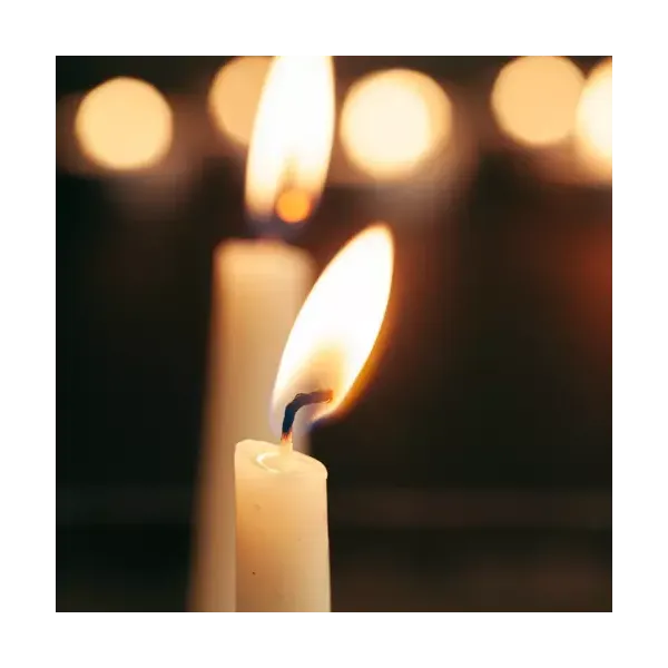White taper candle - set of 40