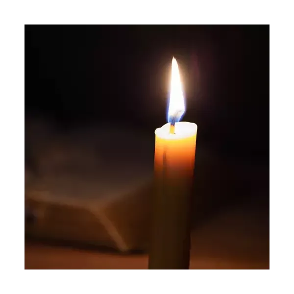 White taper candle - set of 40
