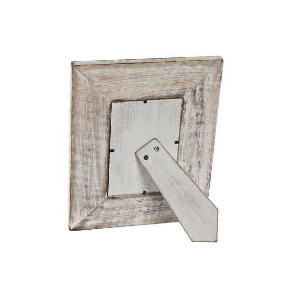 Foto rāmis Home ESPRIT Balts Dabisks Stikls Mango koks Zieds Indietis 21 x 2 x 26,5 cm