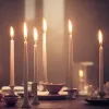 White taper candle - set of 40