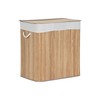 Veļas grozs Home ESPRIT Balts Dabisks Bambuss 140 L 60 x 40 x 60 cm