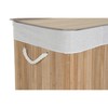 Бельевая корзина Home ESPRIT Белый Натуральный Бамбук 140 L 60 x 40 x 60 cm