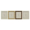Photo frame Home ESPRIT Beige Natural Crystal polystyrene Scandinavian 25,5 X 2 X 30,5 cm (4 Units)