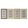 Kuvakehys Home ESPRIT Valkoinen Ruskea Beige Luonnollinen Kristalli polystyreeni Skandinaavinen 26 X 2 X 44 cm (4 osaa)