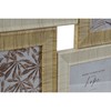 Фото рамка Home ESPRIT Бежевый Натуральный Стеклянный полистирол Скандинавский 36 X 2 X 36 cm