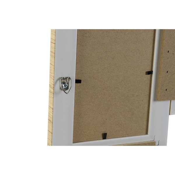 Фото рамка Home ESPRIT Бежевый Натуральный Стеклянный полистирол Скандинавский 36 X 2 X 36 cm