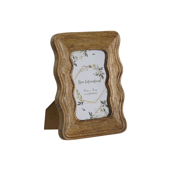 Nuotraukų rėmelis Home ESPRIT Natūralus Mango mediena Bangos Miesto 16 x 2 x 21 cm
