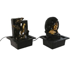 Sodo fontanas Home ESPRIT Derva Buda Rytietiškas 21 x 19 x 27 cm (2 vnt.)
