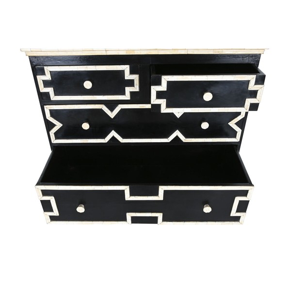 Kumode Home ESPRIT Melns 111 x 51 x 99 cm