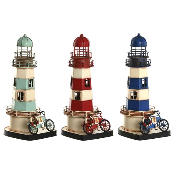 Декоративная фигура Home ESPRIT Синий Красный Кремовый Небесный синий 13 x 13 x 32 cm (3 штук)