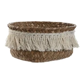 Grozs Home ESPRIT Dabīgā Šķiedra Boho Lietots 16 x 16 x 6 cm