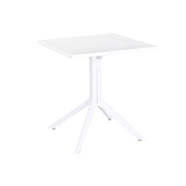 Dining Table Home ESPRIT White Metal polypropylene 70 x 70 x 75 cm