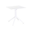 Dining Table Home ESPRIT White Metal polypropylene 70 x 70 x 75 cm