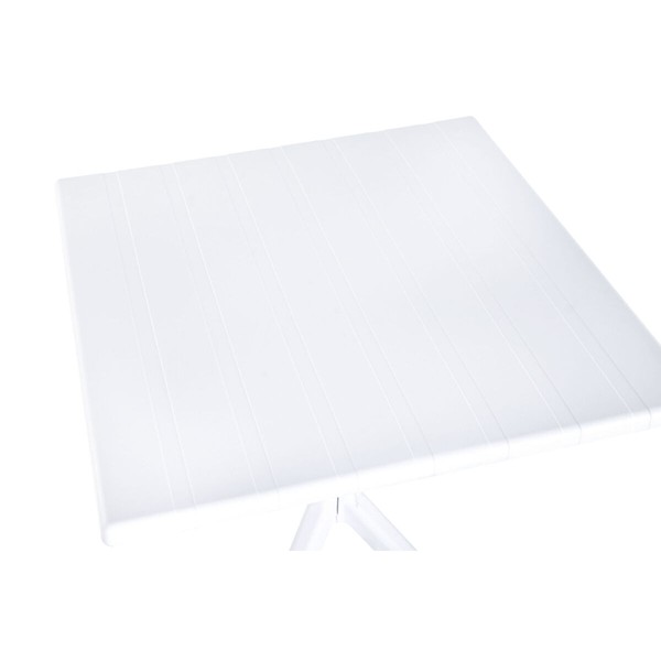 Pusdienu galds Home ESPRIT Balts Metāls polipropilēns 70 x 70 x 75 cm