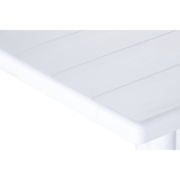 Dining Table Home ESPRIT White Metal polypropylene 70 x 70 x 75 cm