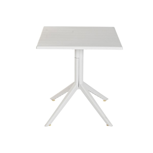 Valgomojo stalas Home ESPRIT Pilka Metalinis polipropileno 70 x 70 x 75 cm