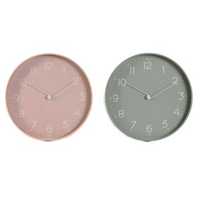 Настенное часы Home ESPRIT Мята PVC 30 x 4 x 30 cm (2 штук)