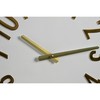 Wall Clock Home ESPRIT White Brown Golden PVC 45 x 4 x 45 cm (2 Units)