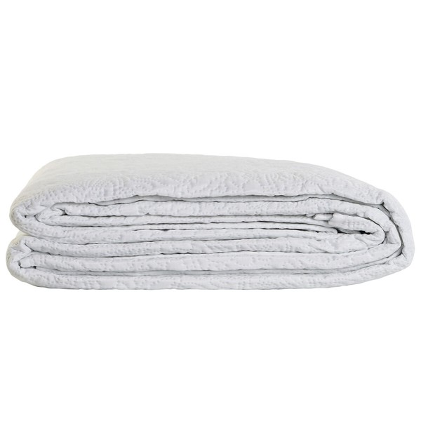 Vuodepeite (viltti) DKD Home Decor Valkoinen Sänky 180 270 x 270 x 1 cm