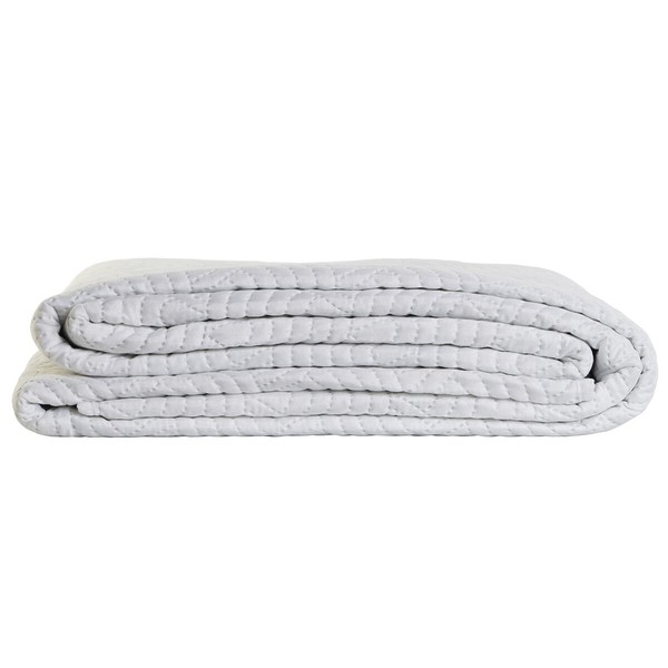 Bedspread (quilt) DKD Home Decor White Single King size 180 x 260 x 1 cm