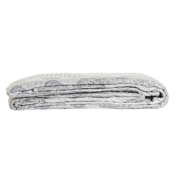 Bedspread (quilt) DKD Home Decor Beige Grey Single King size 180 x 260 x 1 cm