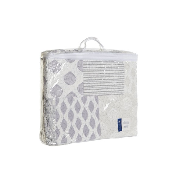 Vuodepeite (viltti) DKD Home Decor Beige Harmaa Sänky 90 Sänky 150 180 x 260 x 1 cm