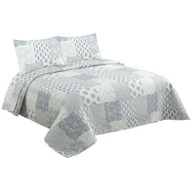 Bedspread (quilt) DKD Home Decor Beige Double 240 x 260 x 1 cm