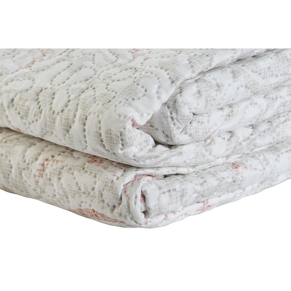 Bedspread (quilt) DKD Home Decor Brown Beige Super king 270 x 270 x 1 cm