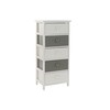Chest of drawers Home ESPRIT White Grey 40 x 29 x 90 cm