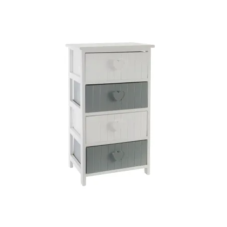 Kumode Home ESPRIT Balts Pelēks 40 x 29 x 73 cm