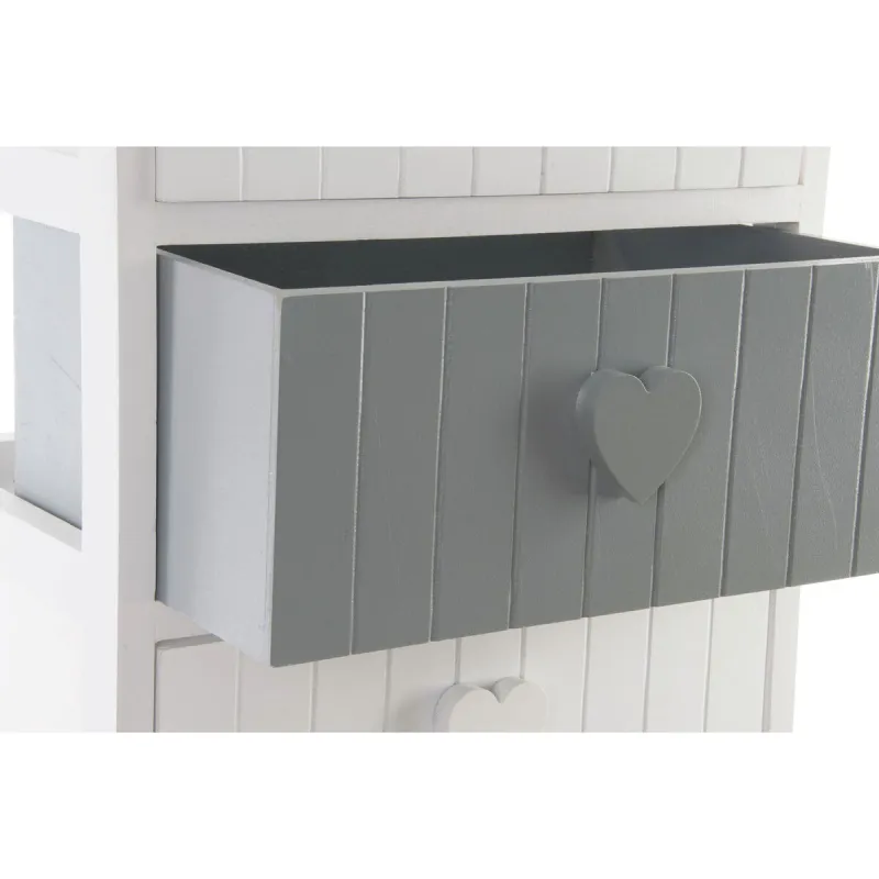 Kumode Home ESPRIT Balts Pelēks 40 x 29 x 73 cm