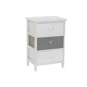 Chest of drawers Home ESPRIT White Grey 40 x 29 x 58 cm