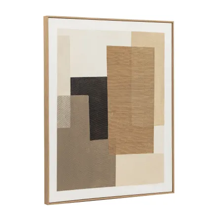 Canvas Home ESPRIT Brown Beige Abstract Urban 80 x 4,5 x 100 cm 82 x 4,5 x 101 cm (2 Units)