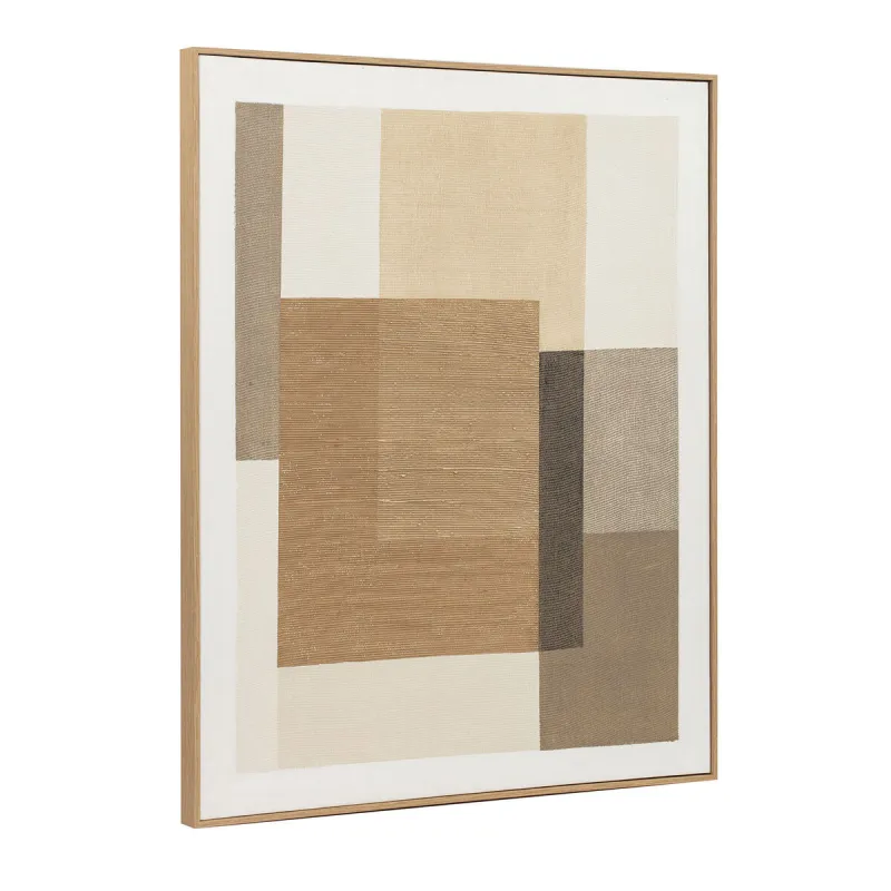 Canvas Home ESPRIT Brown Beige Abstract Urban 80 x 4,5 x 100 cm 82 x 4,5 x 101 cm (2 Units)
