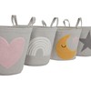 Decorative basket Home ESPRIT Multicolour 36 x 36 x 40 cm (4 Units)