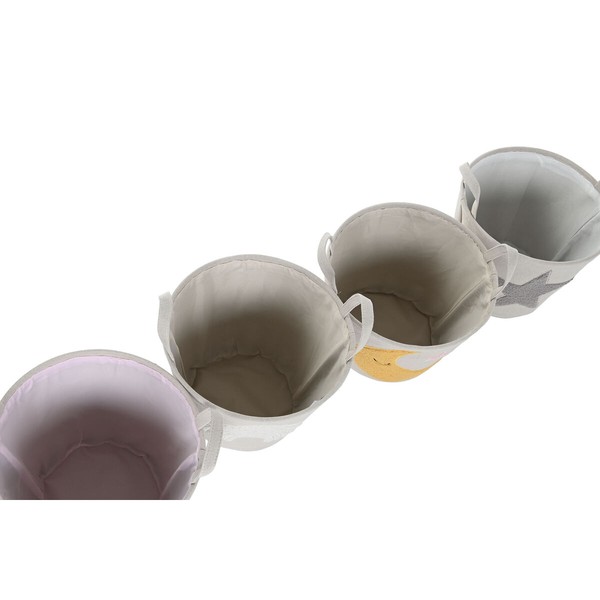 Decorative basket Home ESPRIT Multicolour 36 x 36 x 40 cm (4 Units)