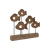 Декоративная фигура Home ESPRIT Чёрный Натуральный Рыбы 61,5 x 10 x 53,5 cm