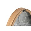 Sieninis laikrodis Home ESPRIT Sidabras Natūralus Metalinis Stiklas pušis 50 x 8 x 68 cm